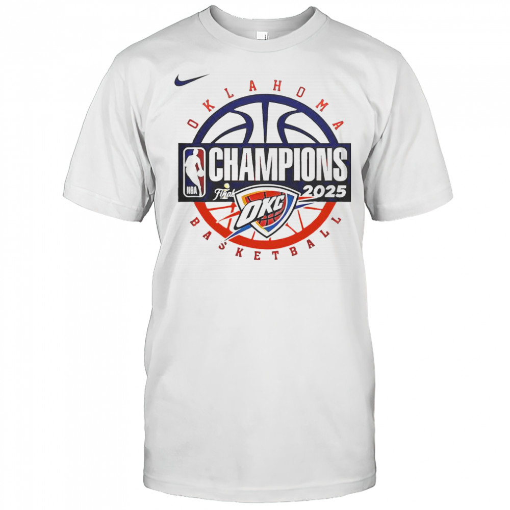 Oklahoma City Thunder Men’s Basketball 2025 NBA Champions T-Shirt