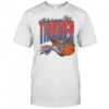 Oklahoma City Thunder on fire basketball shirt