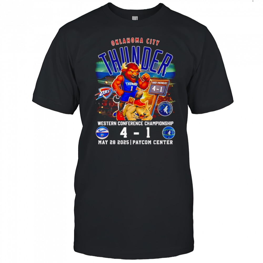 Oklahoma City Thunder Western Conference Championship mascot shirt