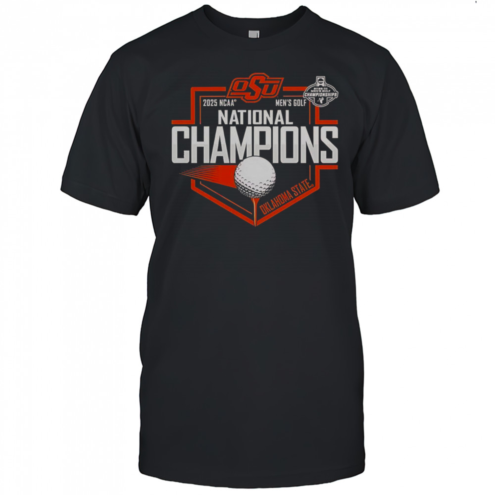 Oklahoma State Cowboys 2025 2025 NCAA Golf Champions T-Shirt