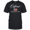 Ole Miss Oxford Vintage Flag Embroidered T-Shirt