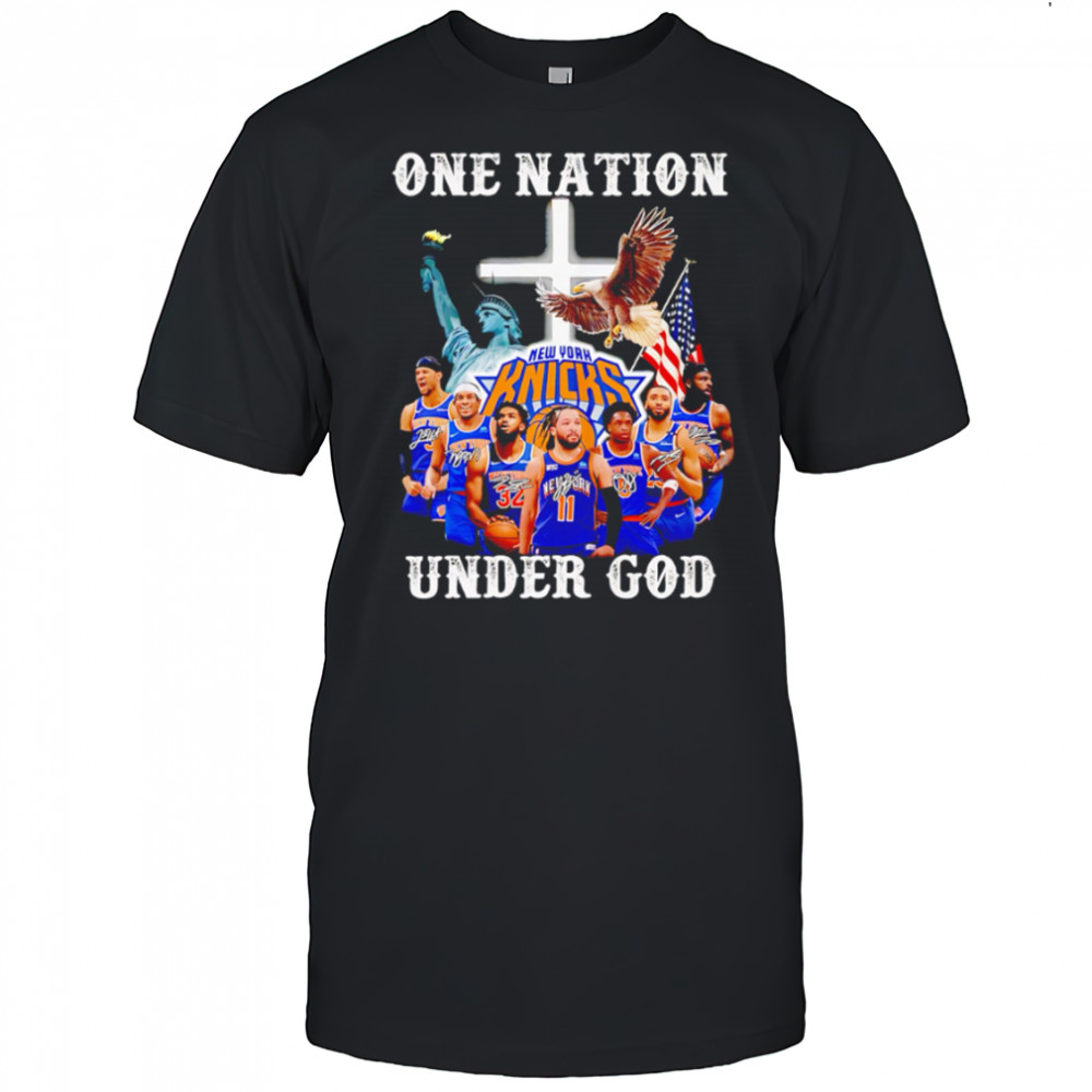 One Nation Under God New York Knicks Signature shirt