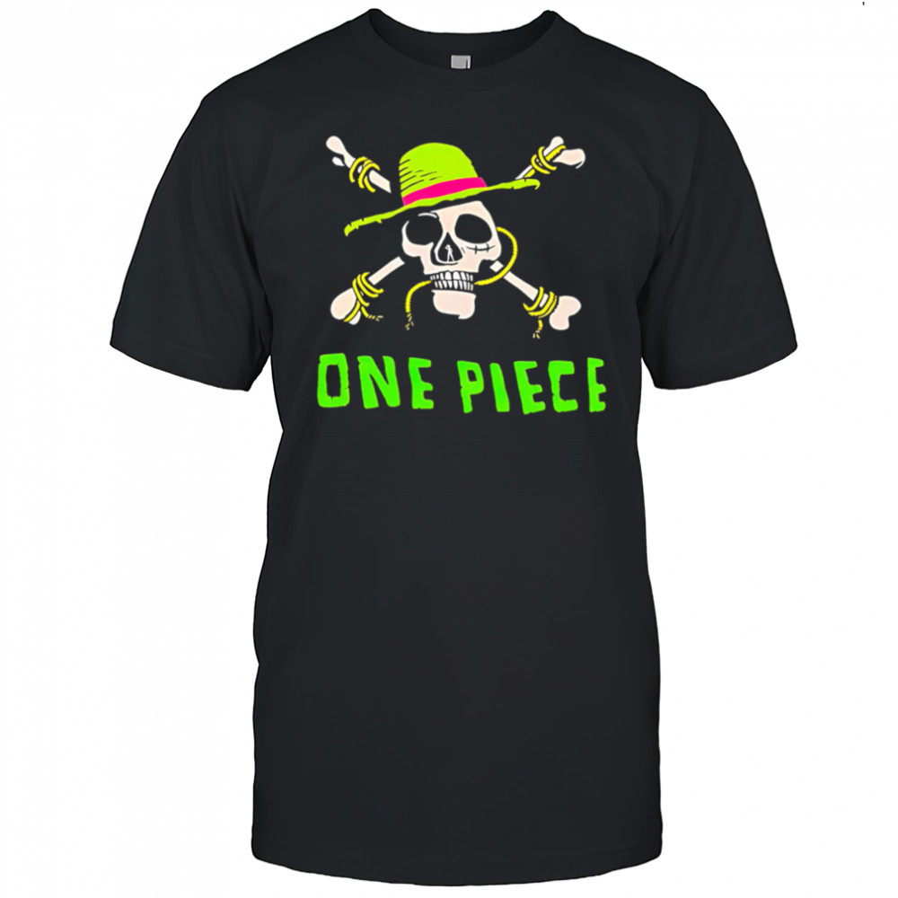 One Piece Skull neon shirt
