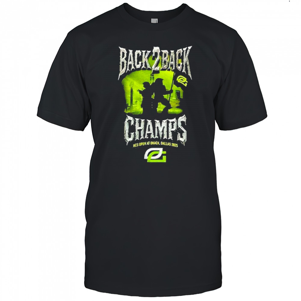 Optic Gaming Back 2 Back Champs Hcs Open At Dhack Dallas 2025 Shirt