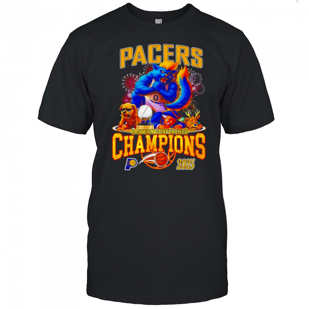 Pacers Eastern Conference Champions 2025 mascot shirt