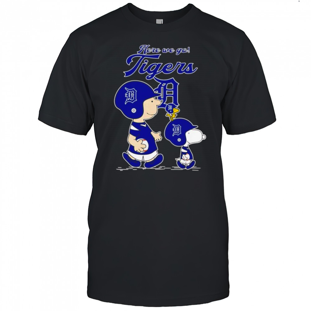 Peanuts here we go Detroit Tigers shirt