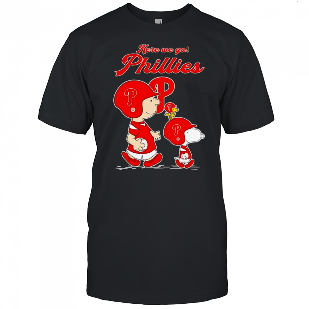 Peanuts here we go Philadelphia Phillies shirt