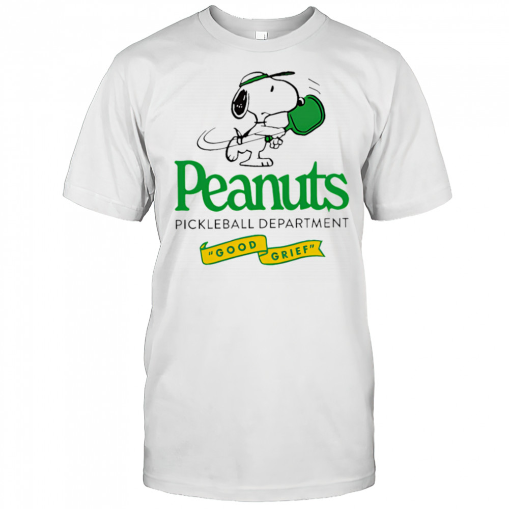 Peanuts pickleball department shirt
