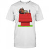 Peanuts Snoopy parody smoking Snoop Dogg on Rooftop shirt