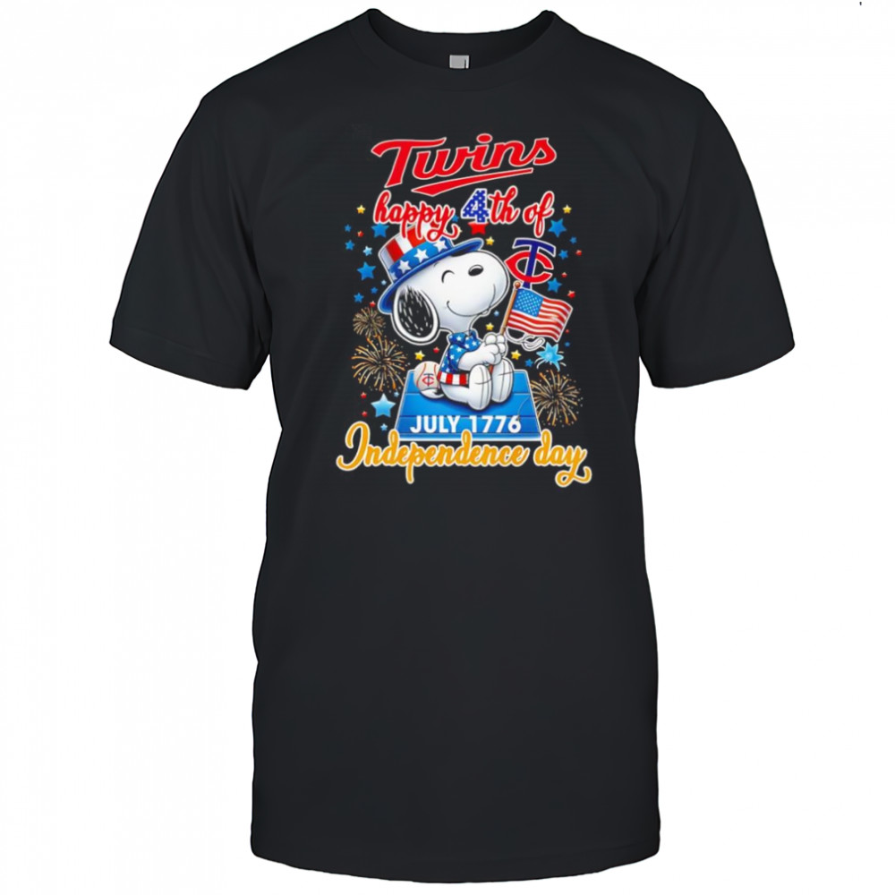 Peanuts Twins Happy 4th of July Independence day shirt