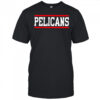 Pelicans horizontal lines shirt