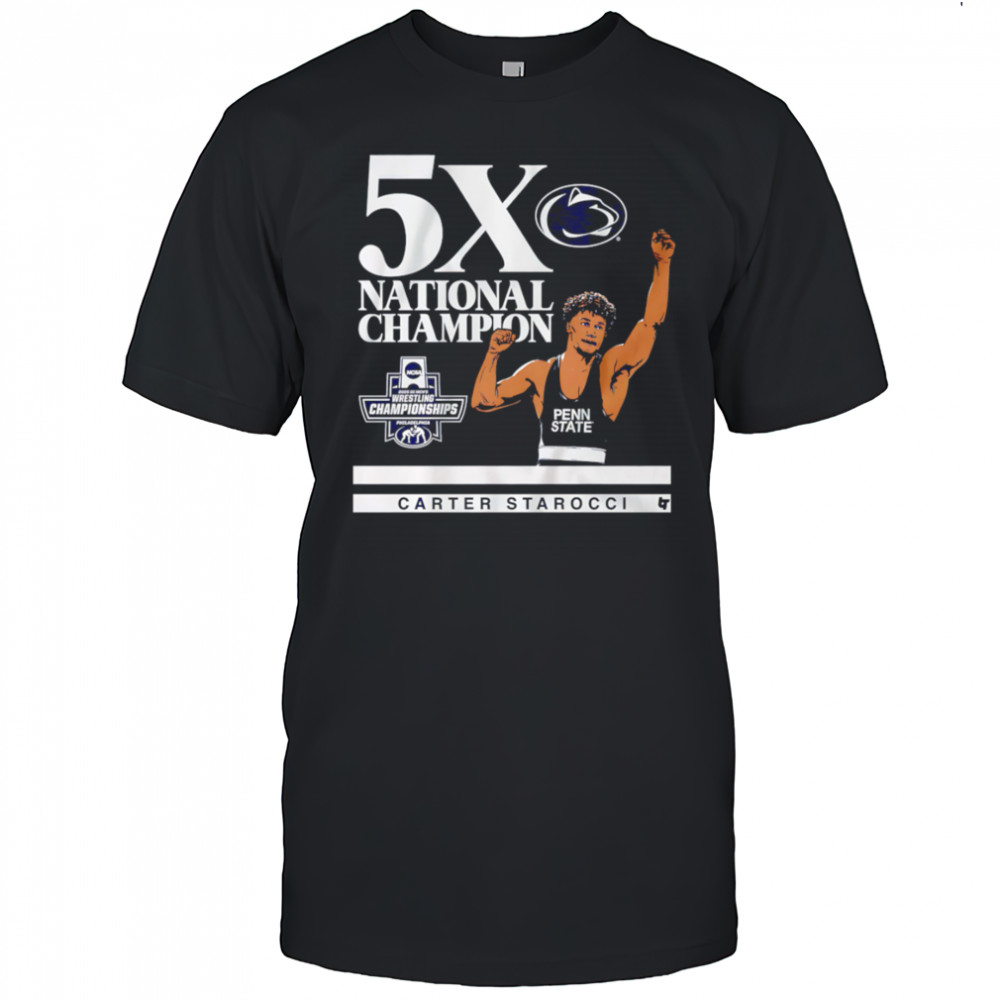 Penn State Nittany Lions Carter Starocci 5X shirt