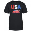 Pig American USA Flag 4th of July T-Shirt