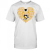 Pittsburgh Penguins Floral Pattern Heart logo shirt