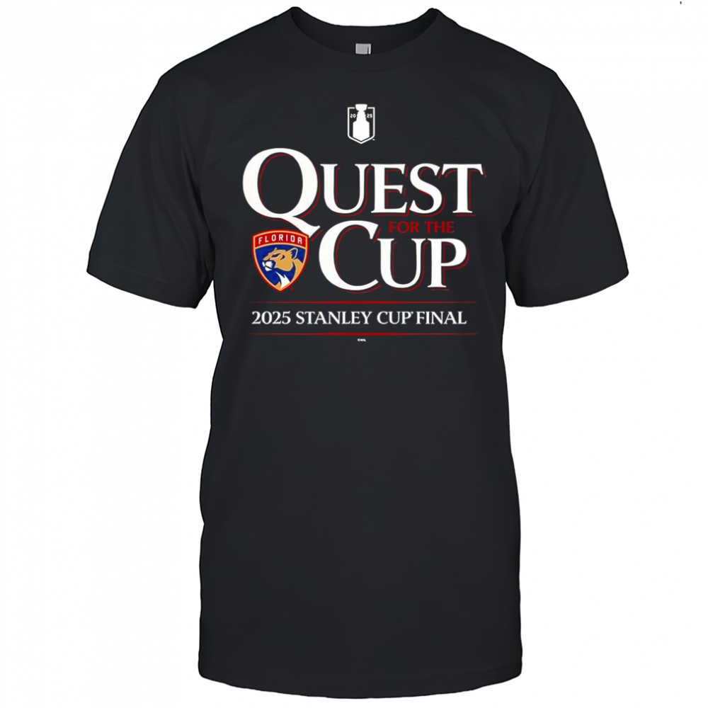 Quest For The Cup Florida Panthers 2025 Stanley Cup Final T-Shirt