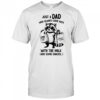 Raccoon just a Dad who always came back with the milk and some snacks shirt