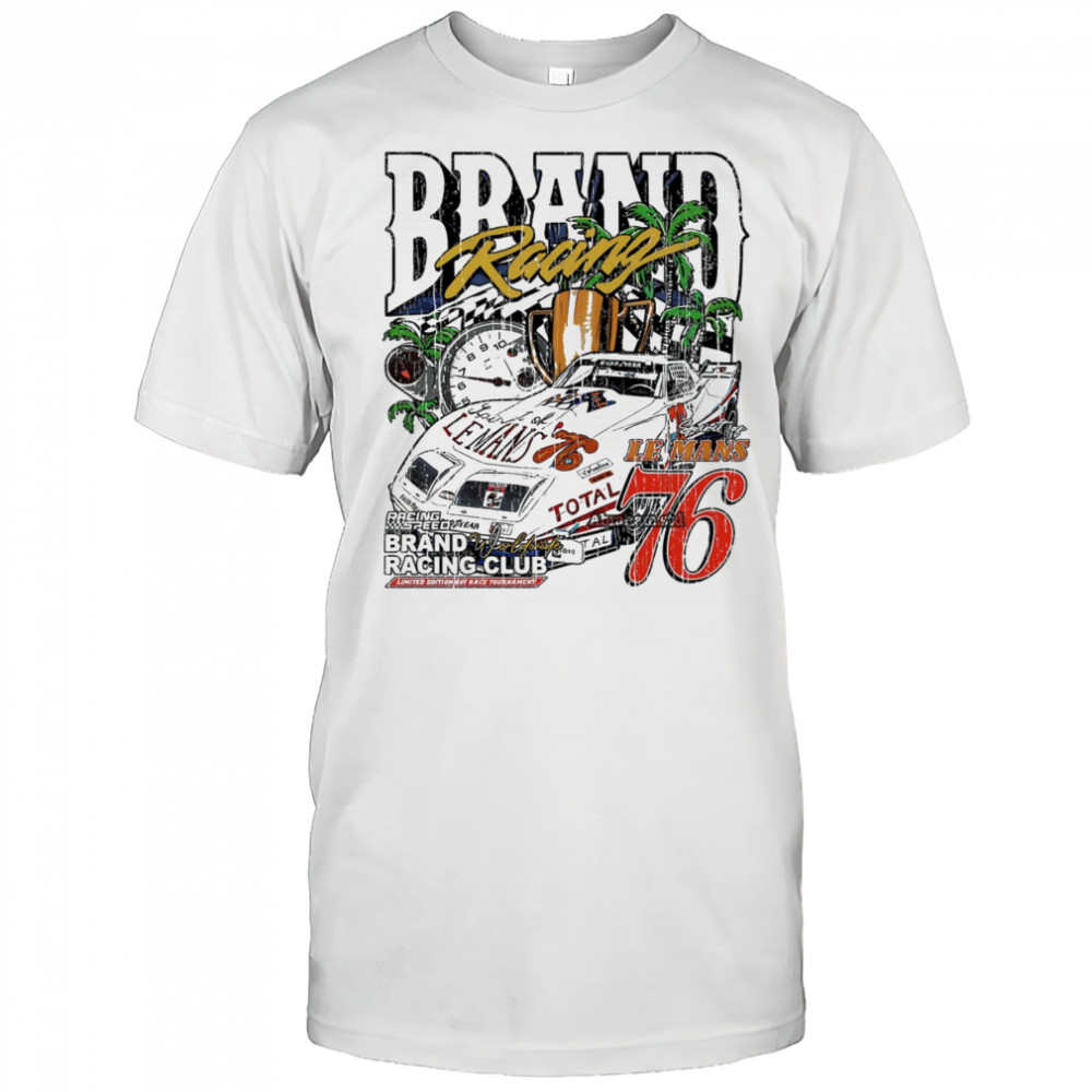 Racing car Brand Racing Club Le Mans signature vintage shirt