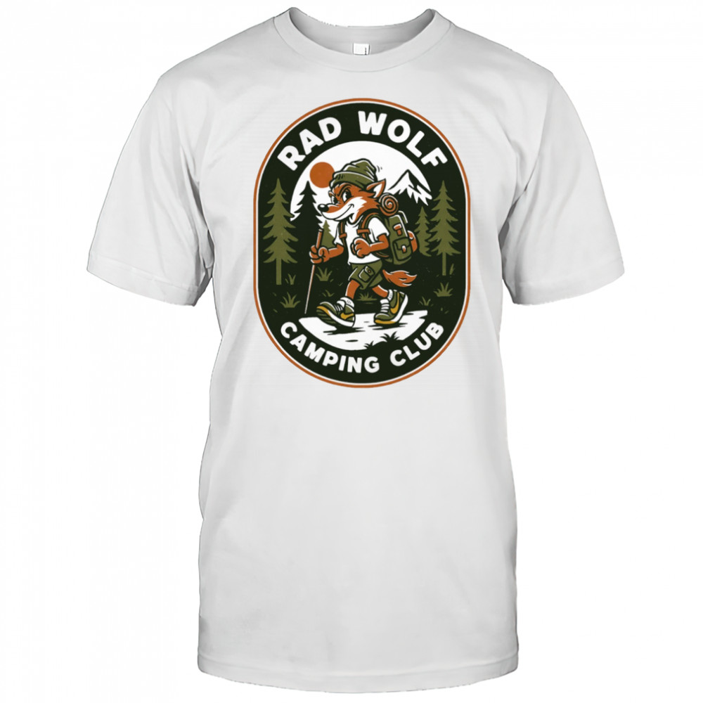 Rad Wolf Camping Club logo shirt