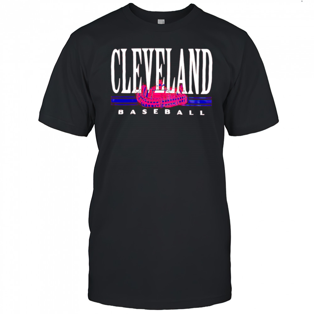 Red Cleveland baseball stadium shirt
