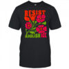 Resist abolish ice flower shirt