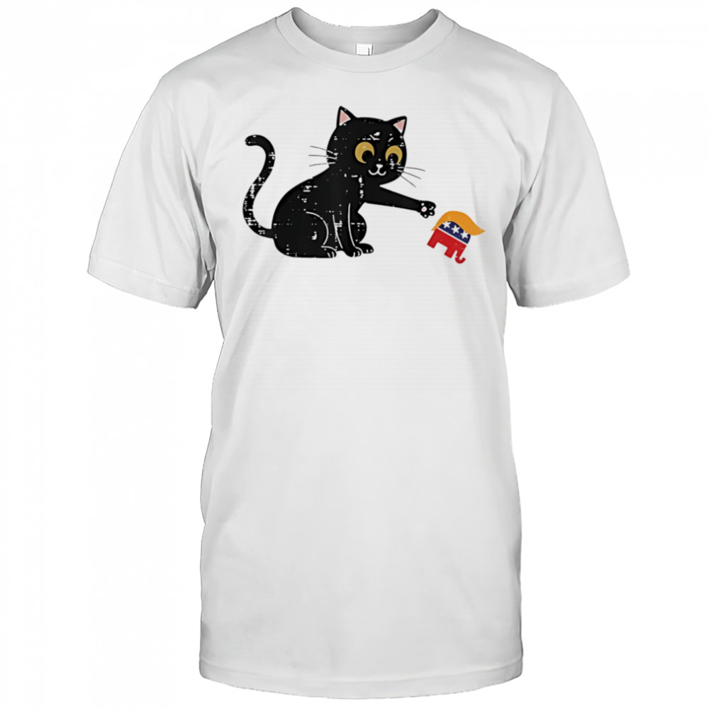 Resist cat tipping elephant protest Trump shirt
