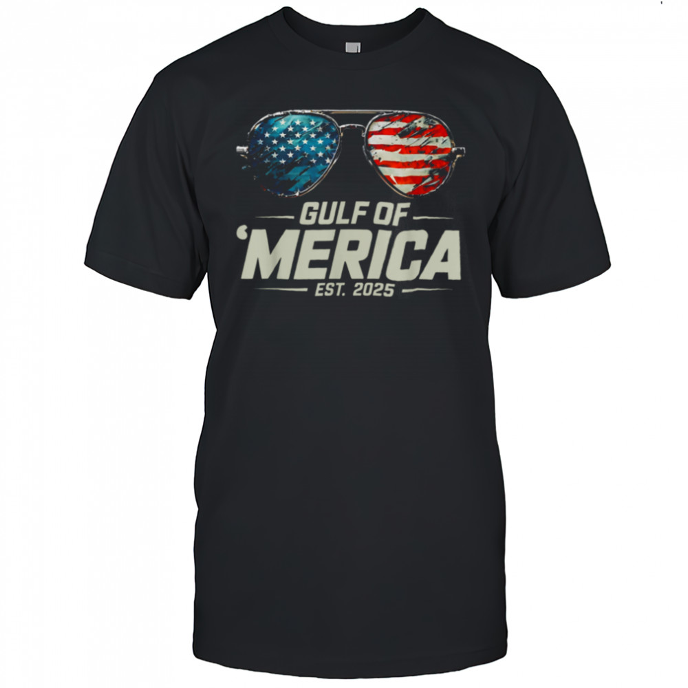 Retro Sunglasses Funny Gulf Of USA America 2025 Sunglasses T Shirt