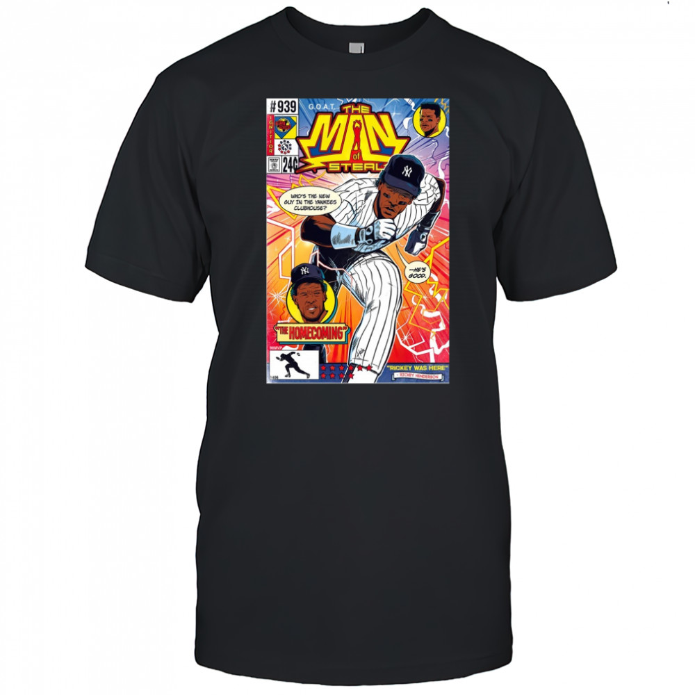 Rickey Henderson Poster 2025 The Man Of Steal Pop Fly T-Shirt