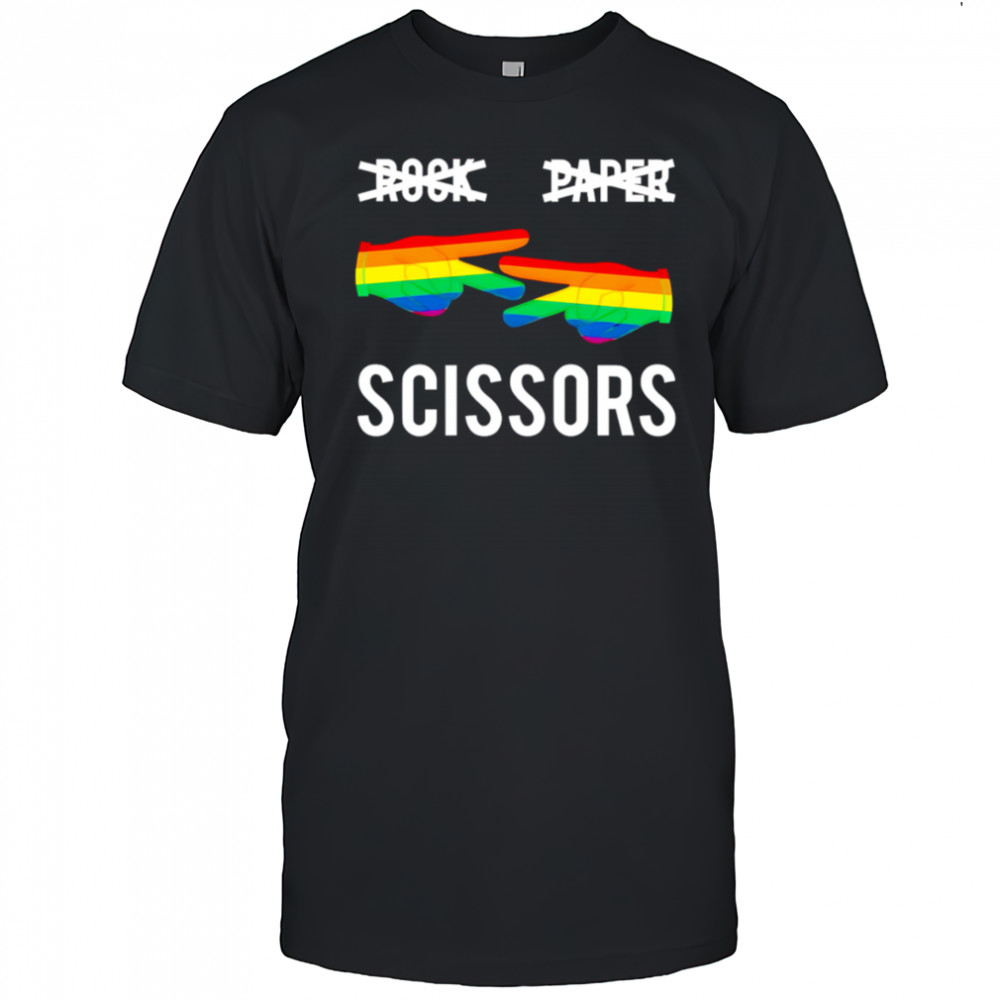 Rock Paper Scissors pride shirt