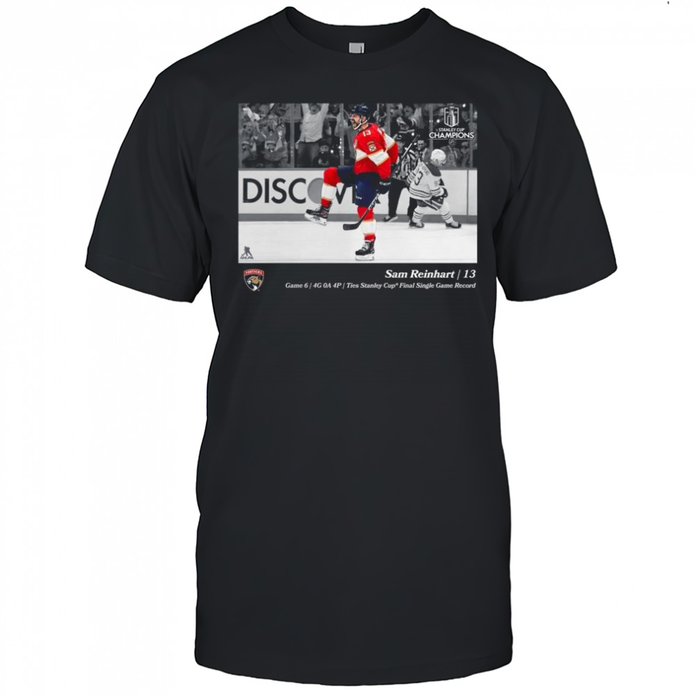 Sam Reinhart Florida Panthers 2025 Stanley Cup Champions Moment Shirt