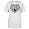 San Jose Sharks Floral Pattern Heart logo shirt