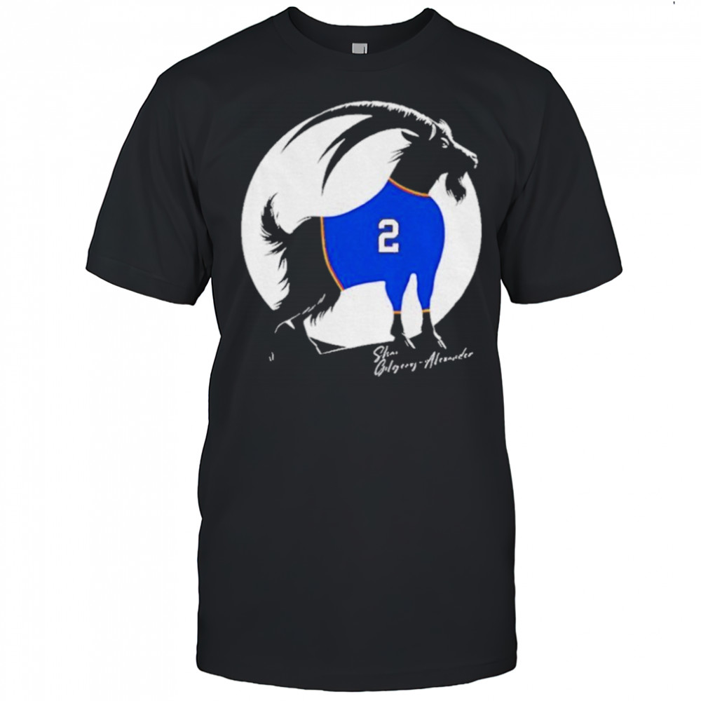 Shai Gilgeous Alexander x Goat Oklahoma City Thunder NBA Basketball shirt