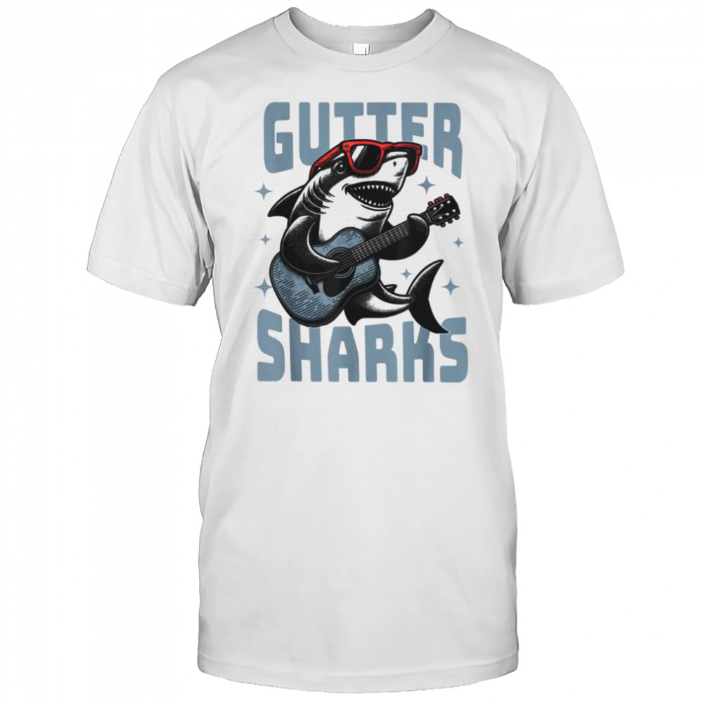 Shark Playing Guitar With Sunglasses T Shirt