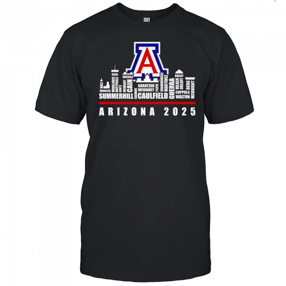Skyline name Arizona Wildcats 2025 shirt