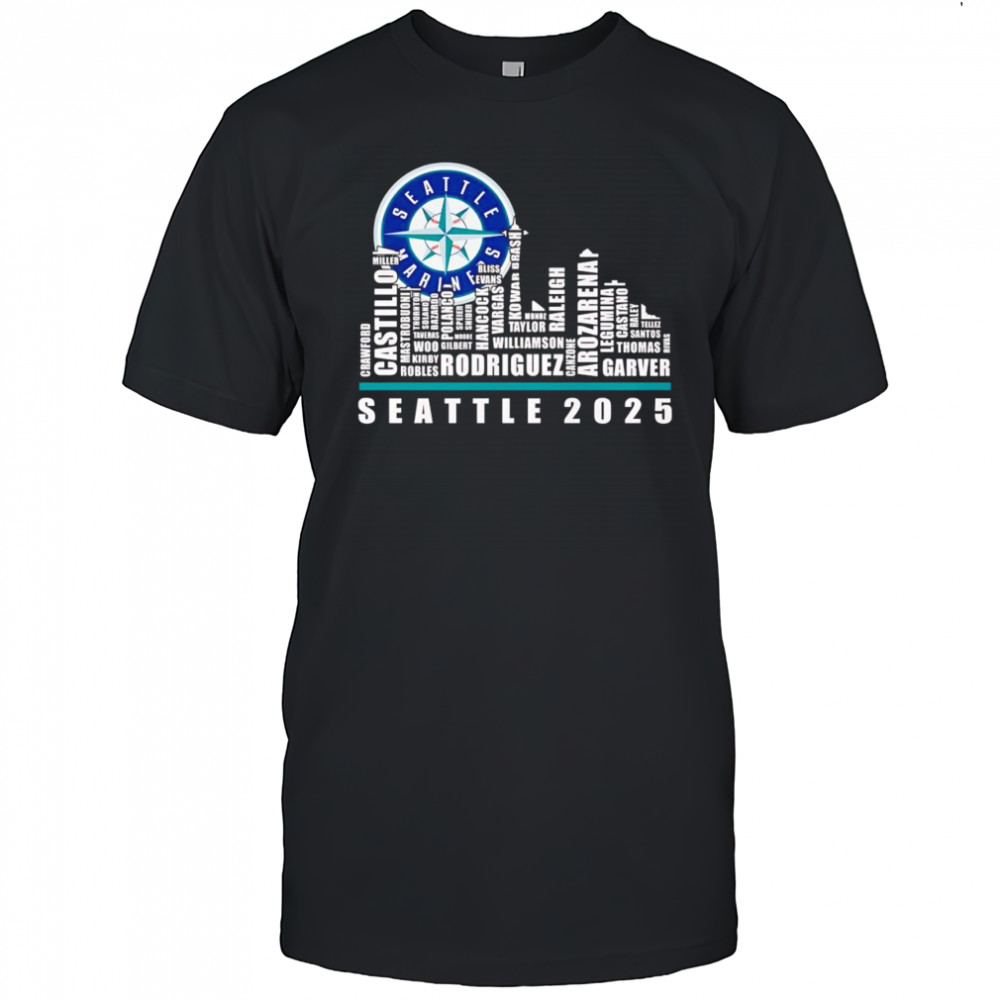 Skyline name Seattle Seahawks 2025 shirt