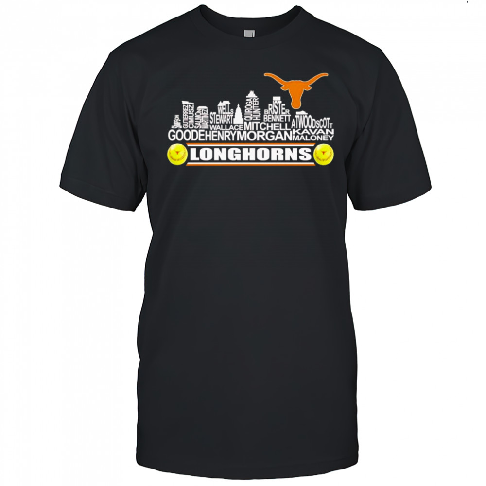 Skyline name Texas Longhorns softball shirt
