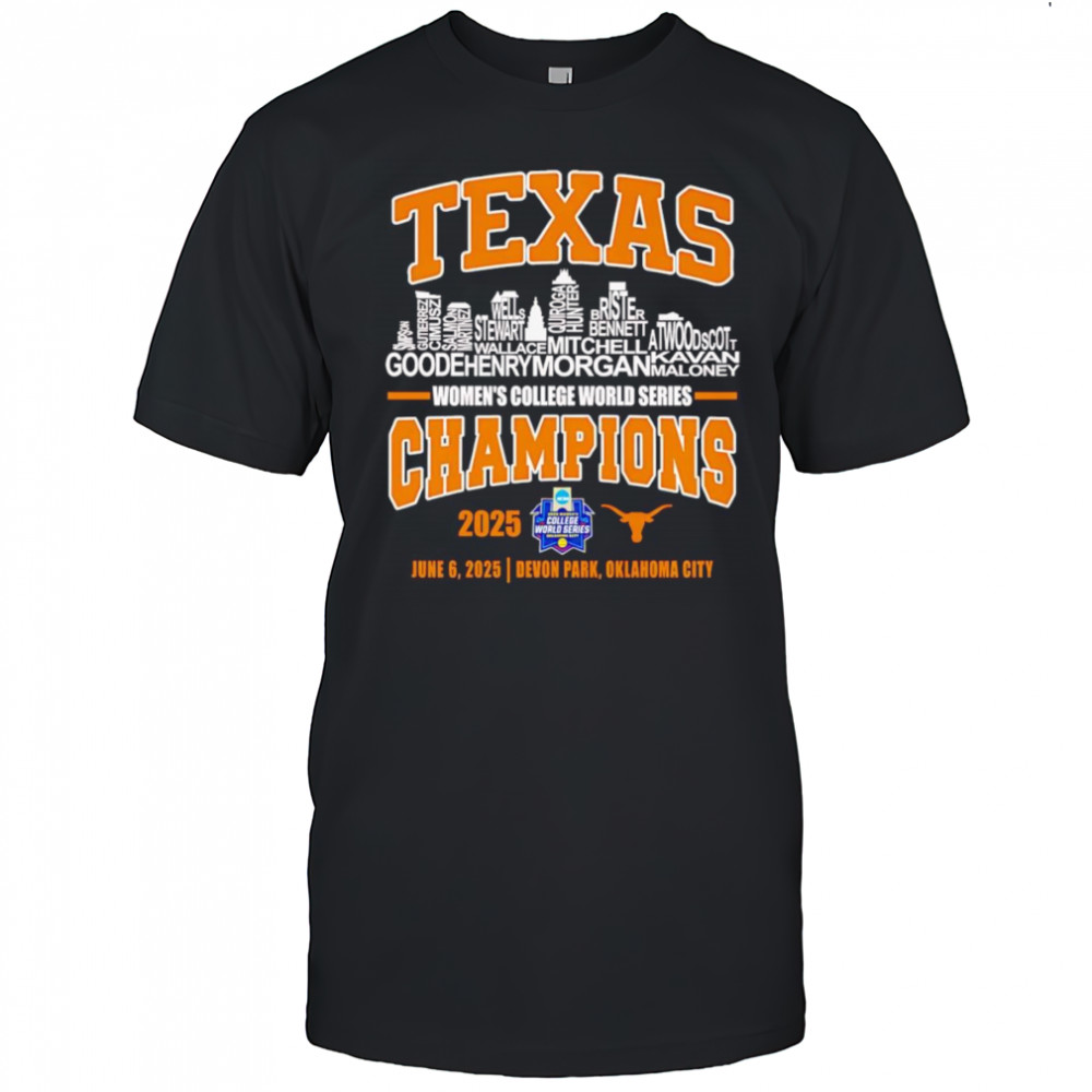 Skyline name Texas Women’s College World Series Champions 2025 shirt
