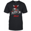 Snoopy And Woodstock Driving Motorbike Chicago Bulls T-Shirt