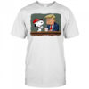 Snoopy Coffee Trump Cartoon Funny Graphic shirt