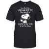 Snoopy drink coffee some people are like an old TV they need to be slapped a few times to get shirt