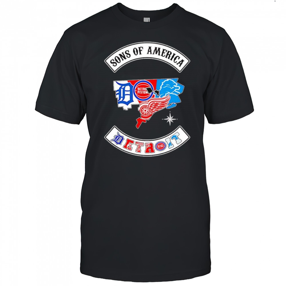 Sons of America Detroit sports shirt