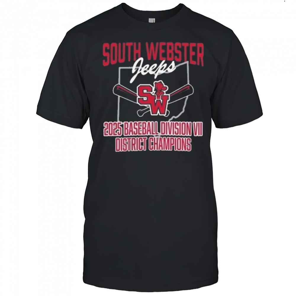 South Webster Baseball 2025 District Champion Shirt