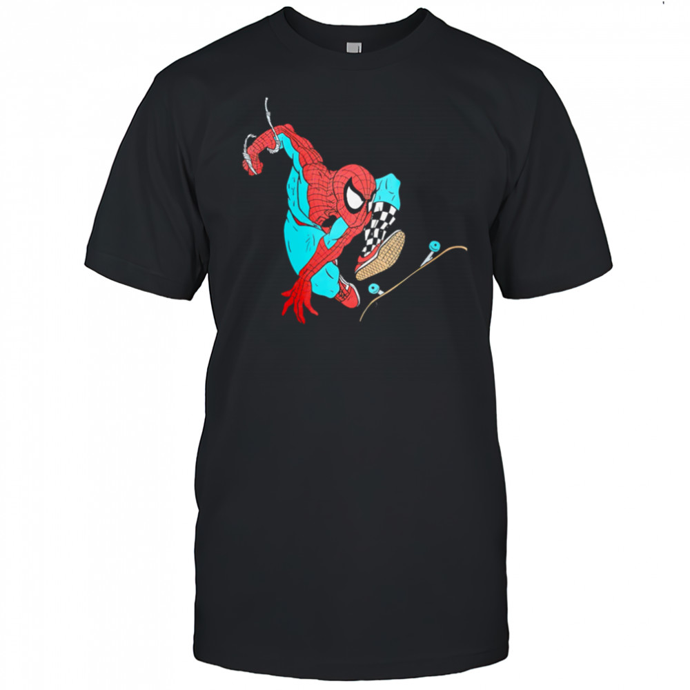 Spider-Man roller skating shirt