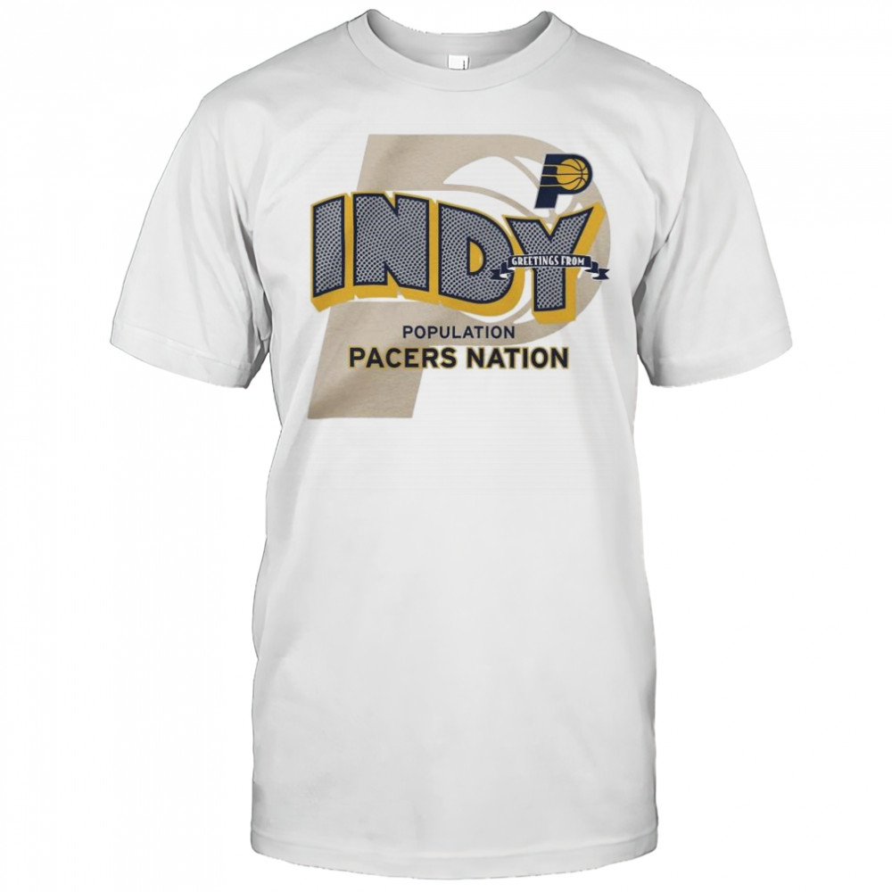 Stadium Essentials Natural Indiana Pacers Greetings From Shirt