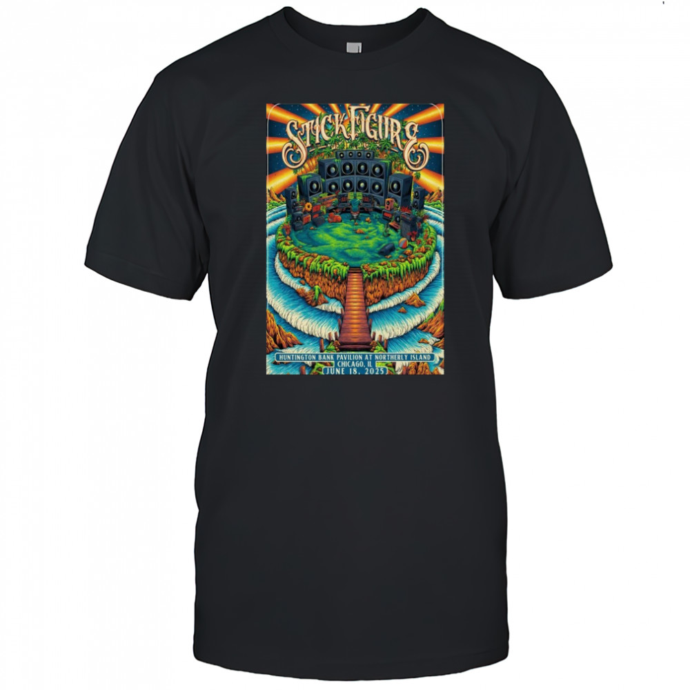 Stick Figure Chicago IL June 18 2025 Poster T-Shirt