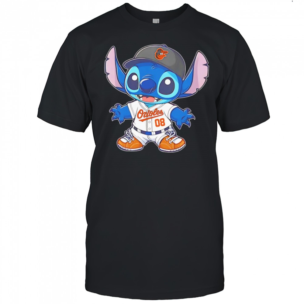 Stitch Baltimore Orioles baseball shirt