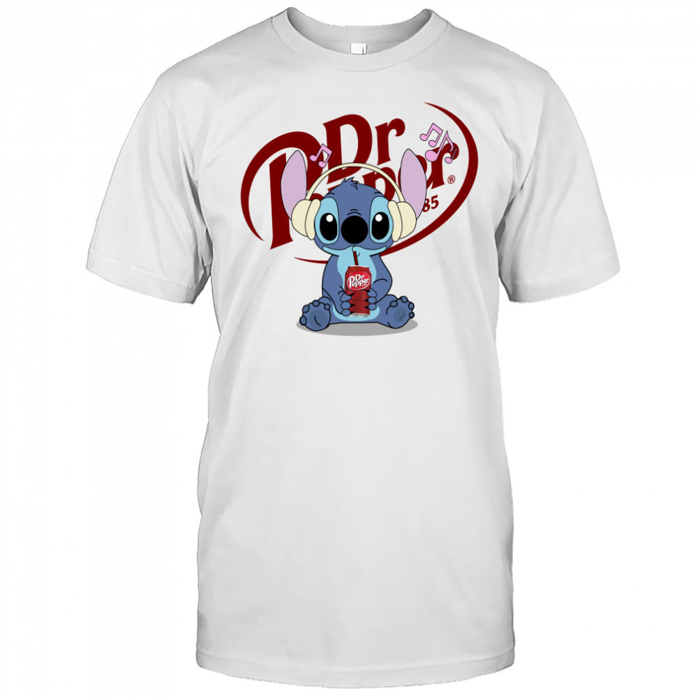 Stitch listen music drink Dr Pepper shirt