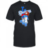 Stitch play baseball Los Angeles Dodgers shirt