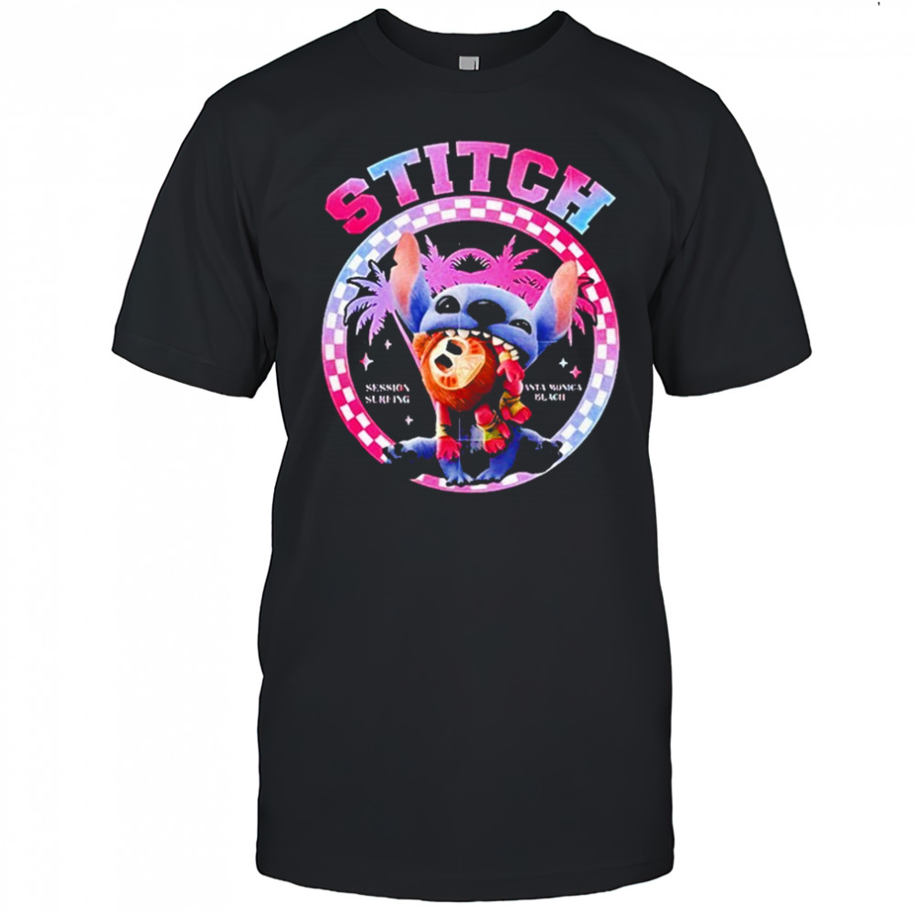 Stitch Santa Monica Beach Surfing Session Shirt