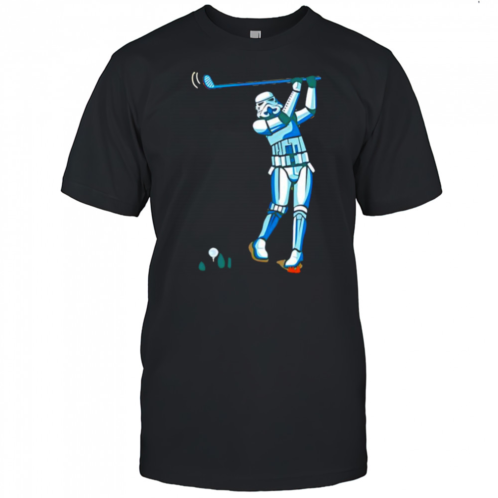 Stormtrooper playing golf shirt