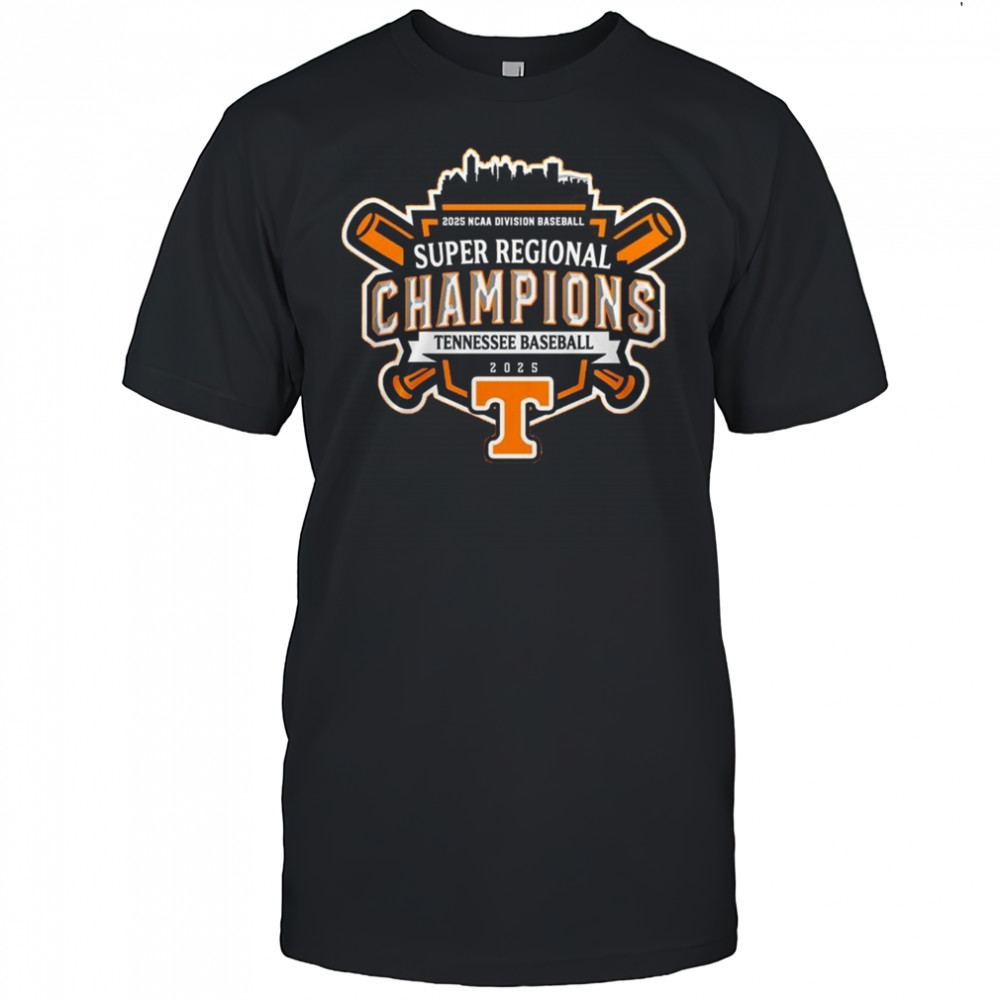 Super Regionals Champions 2025 Tennessee Volunteers 2025 NCAA Division Baseball Shirt